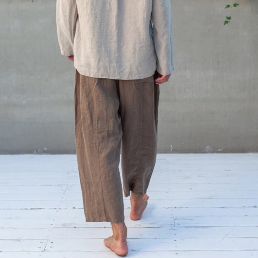 Manufacture De Lin 100% Linen Cocos Trouser Pants XS unisex